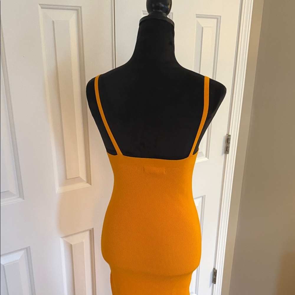J. Crew Orange Midi Dress - Picture 10 of 14